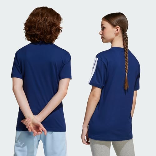 Detalle 2 de ADIDAS Bambini Essentials 3 Stripes T-Shirt Dark Blue/White 15-16 Years