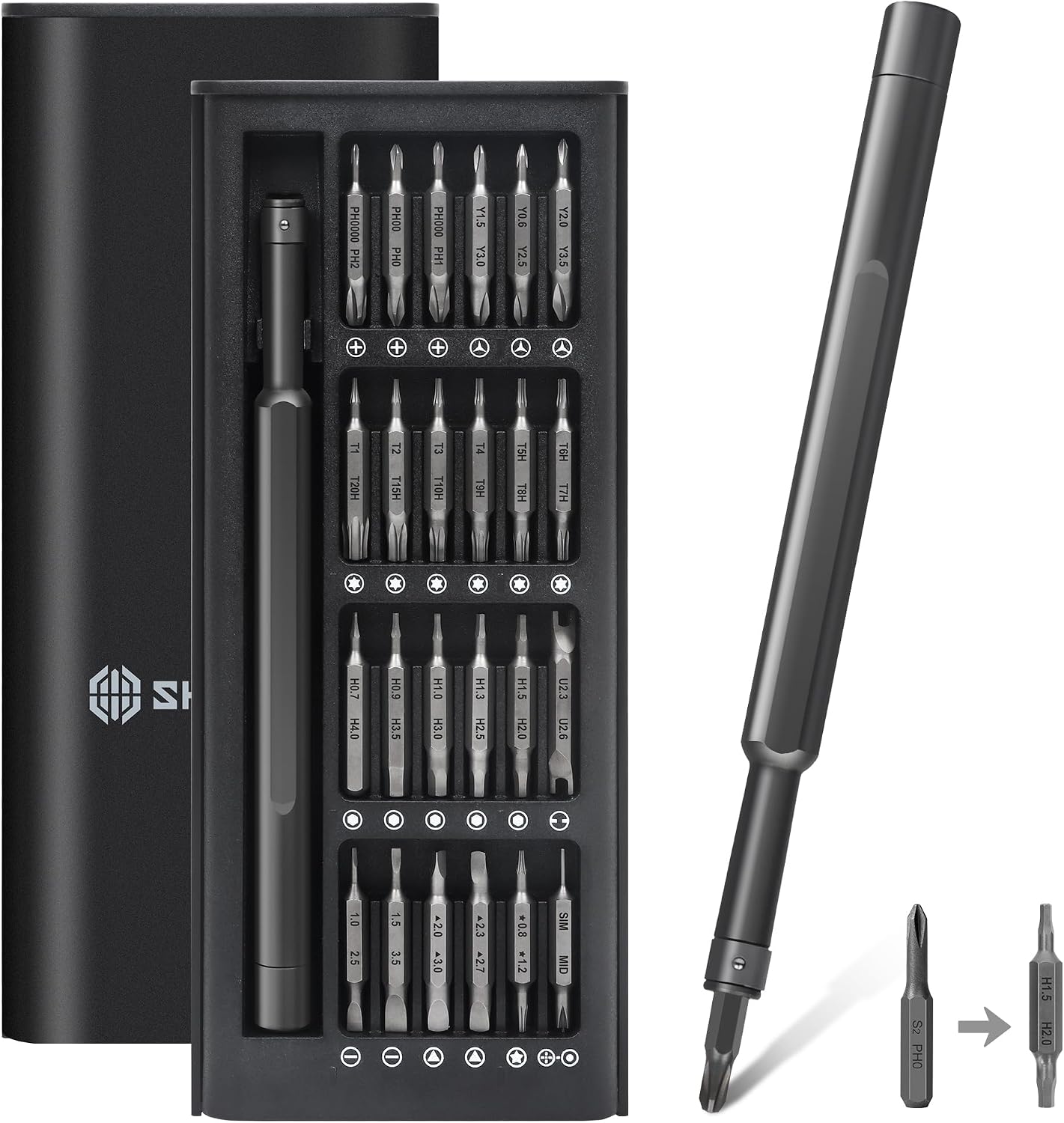 Detalle de SHARDEN Precision Screwdriver Set 49-in-1 magnetic kit