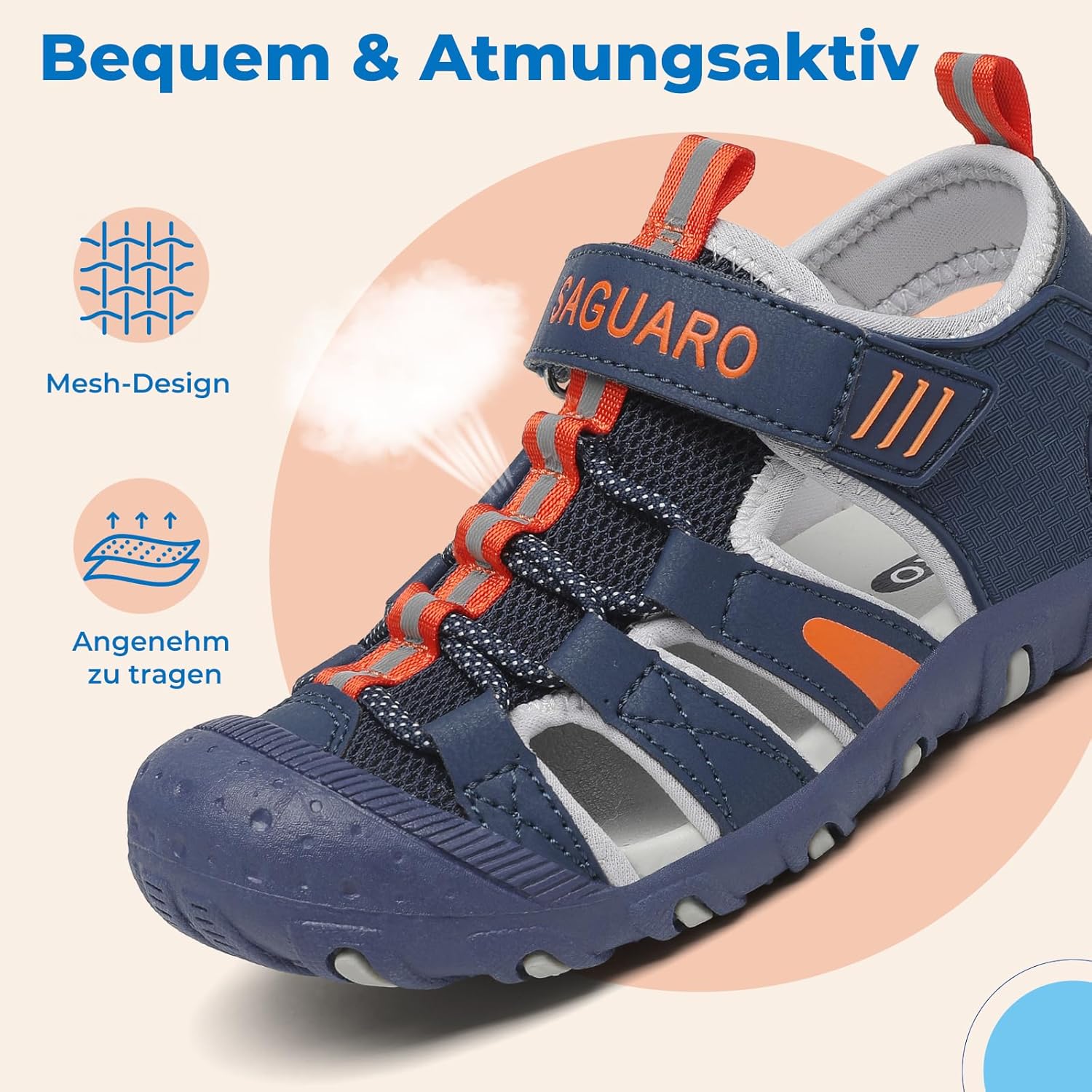 Thumbnail 3 de SAGUARO Sandalen Jungen Geschlossene Trekkingsandalen – Sommer, Komfort und Sicherheit