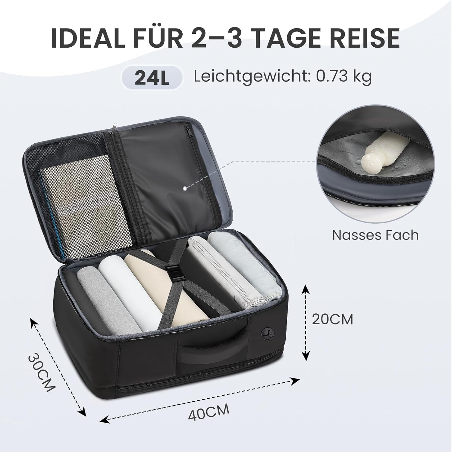 Thumbnail 4 de MATEIN Handgepäck Rucksack 40x30x20