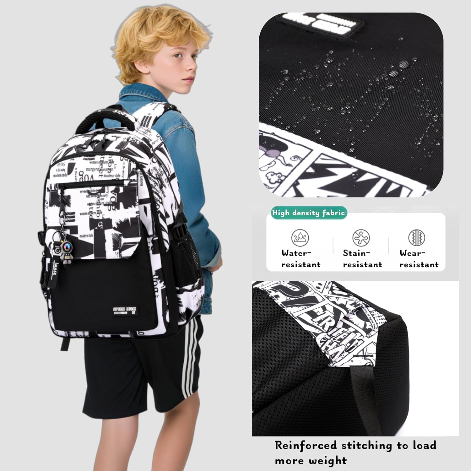 Thumbnail 5 de Bansusu Boys Backpack for Kids: 30L School Bag for Primary & Secondary Education