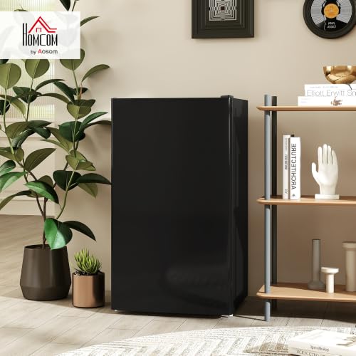 Thumbnail 1 de HOMCOM Nevera Pequeña 91 L con Congelador Silenciosa – Negro
