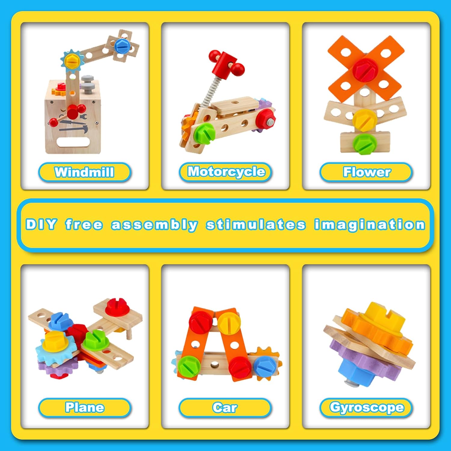 Thumbnail 2 de MonteSpi Cassetta Attrezzi in Legno per Bambini – 29 pezzi Montessori, età 3+