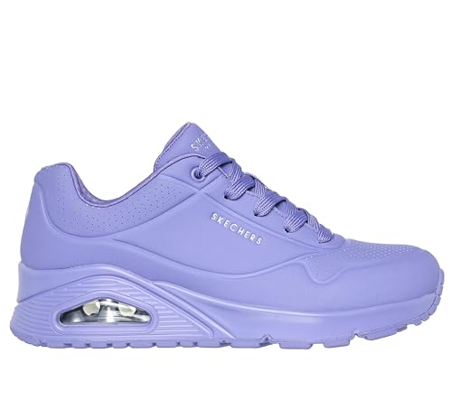 Detalle 2 de Skechers Damen Uno Stand On Air Trainers Lilac Durabuck/Mesh – 39,5 EU