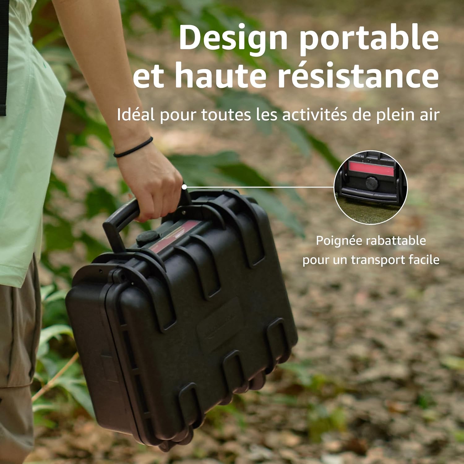 Thumbnail 6 de Amazon Basics Petite étui rigide portable étanche antichoc pour caméra, drones et accessoires (30,7 x 27 x 14,2 cm) noir