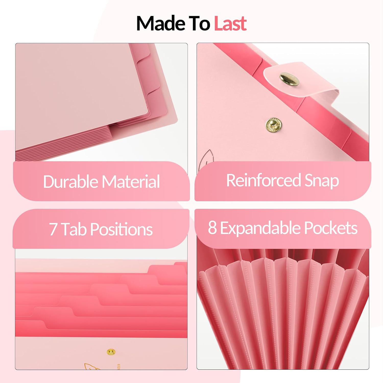 Thumbnail 6 de Sooez Accordion File Organizer, 8 Pockets