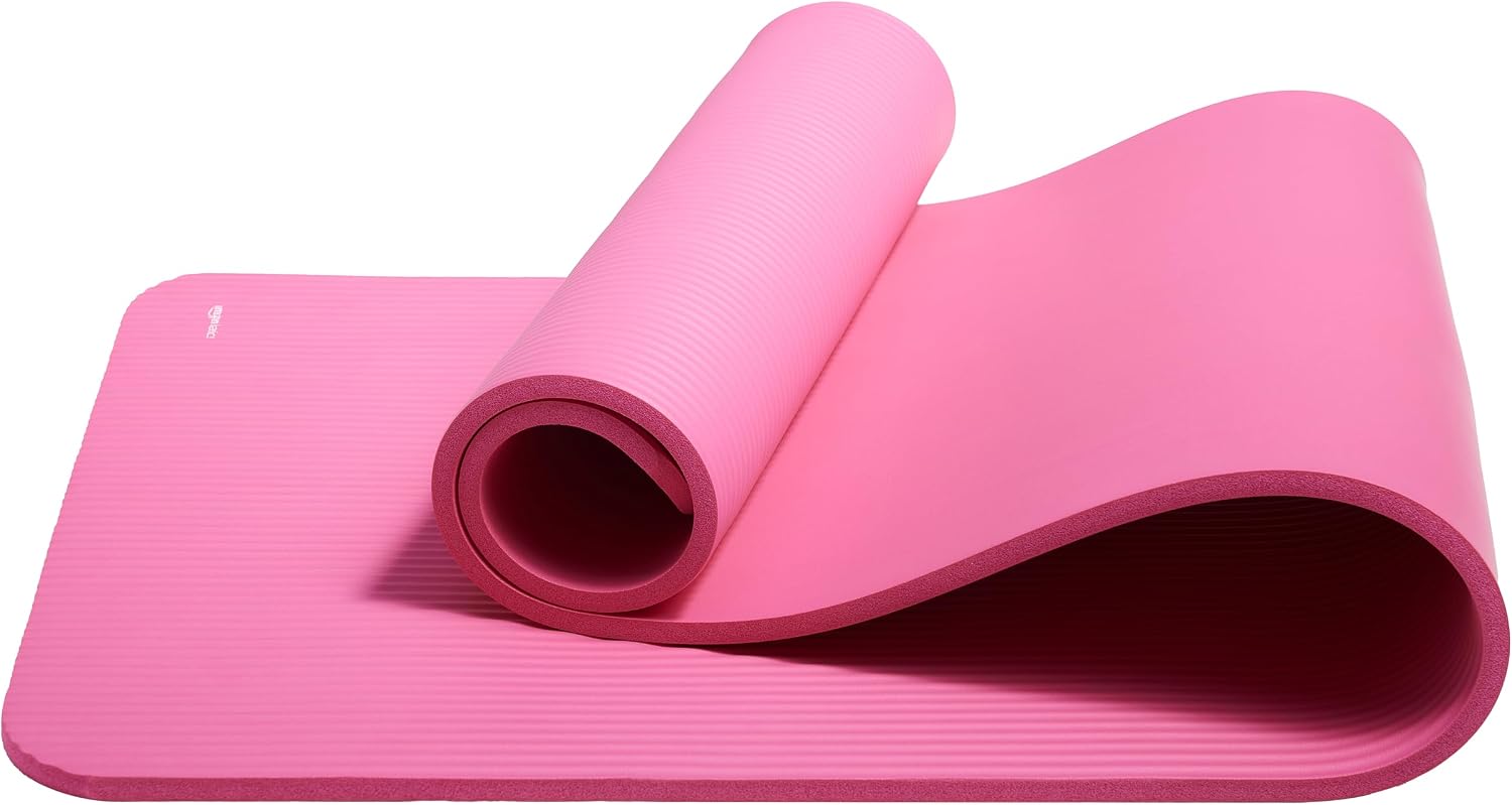 Detalle de Amazon Basics Extra Thick Exercise Yoga Mat with Carrying Strap