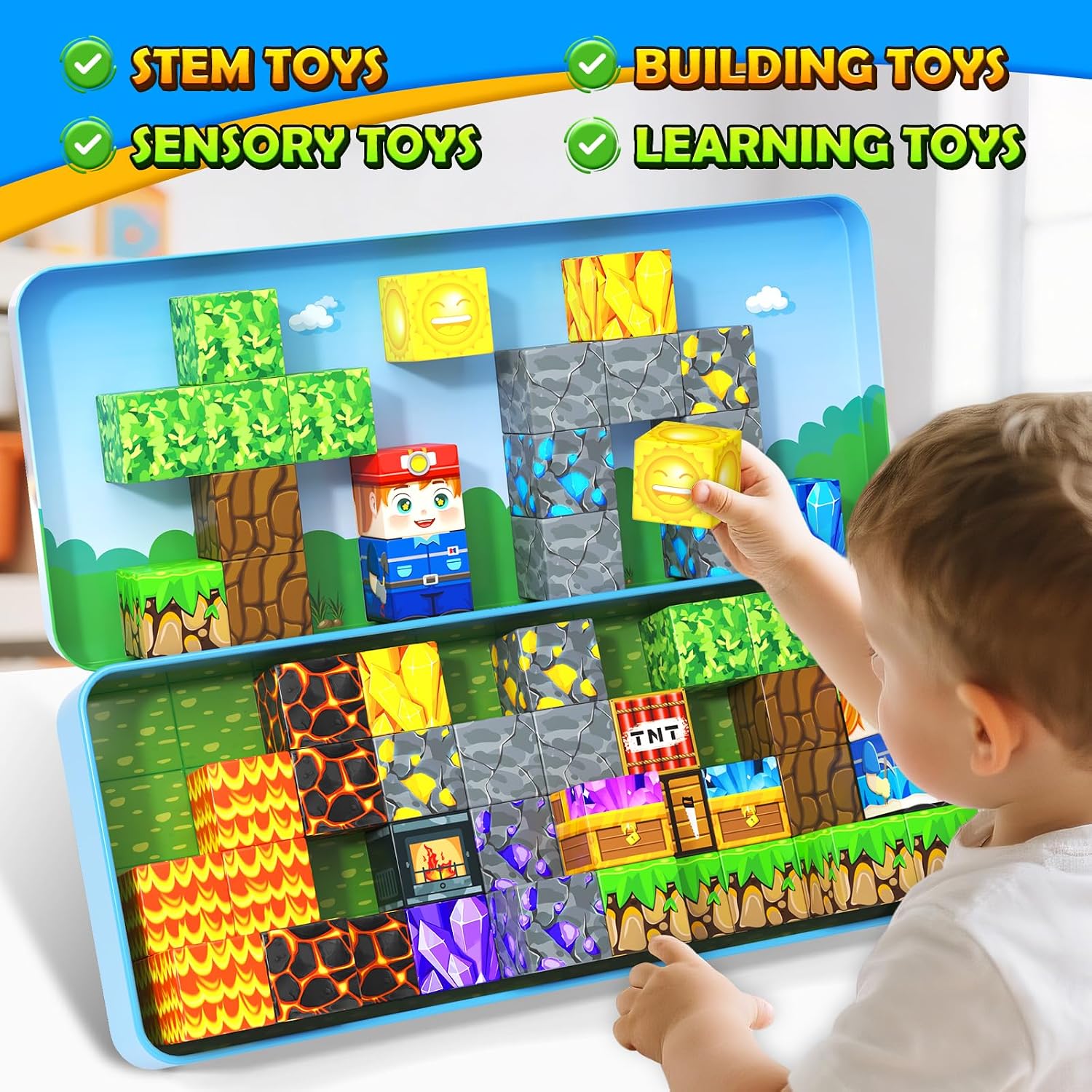 Thumbnail 4 de Soyee Magnetic Blocks Travel Toy for Ages 3+ 🧩