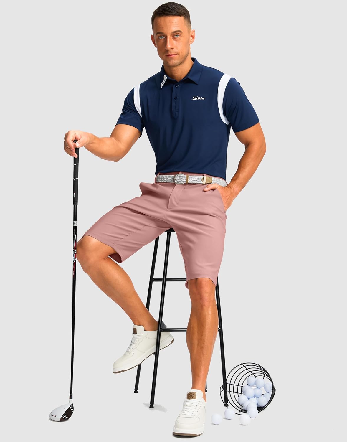 Detalle 2 de G Gradual Men's Golf Shorts, 11-Inch Inseam