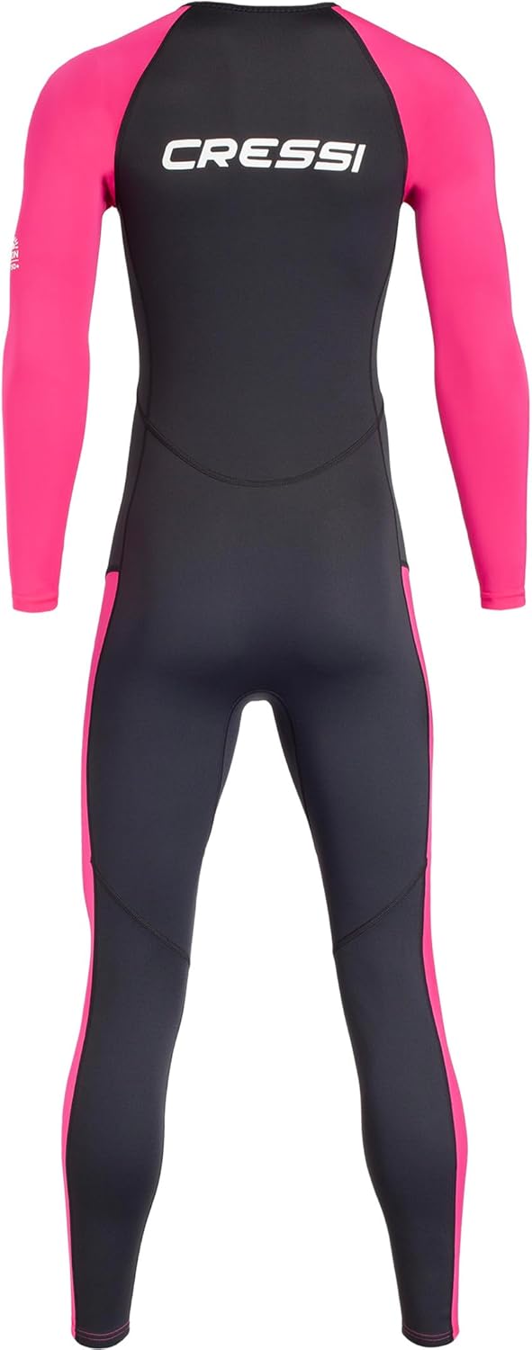 Detalle de Cressi Wahoo Lady Monopiece Wetsuit 2 mm Noir/Rose – Femme XS
