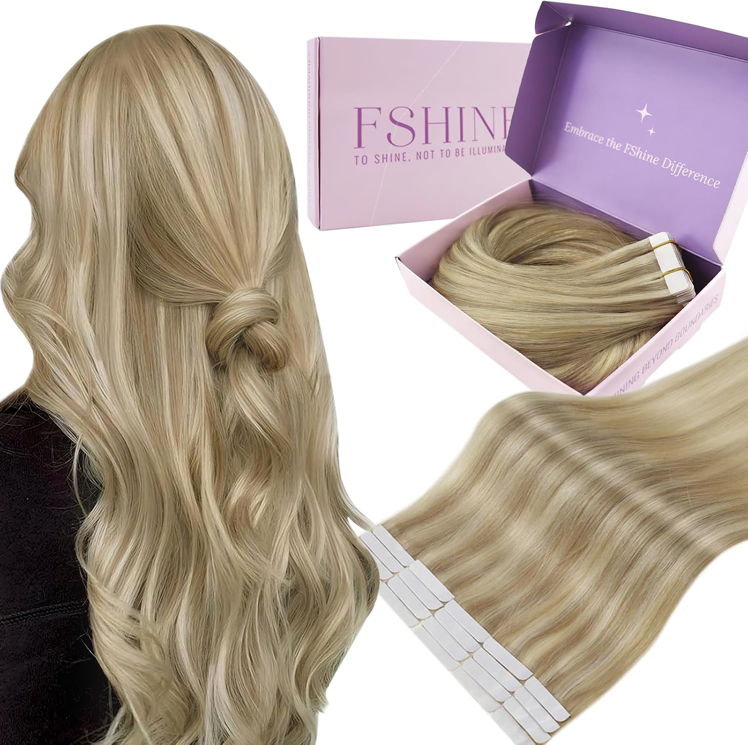 Detalle de Fshine Extensiones Pelo Natural 12 Pulgadas