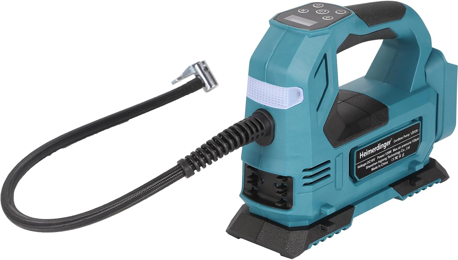 Thumbnail 1 de Cordless Tire Inflator for Makita: 120W Digital Air Pump with Dual Power