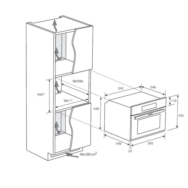 Thumbnail 1 de Haier HOR45C5FT horno compacto 45 cm ✅