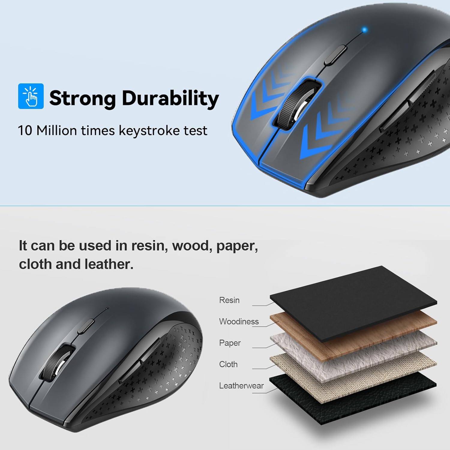 Thumbnail 5 de TECKNET Wireless Bluetooth Mouse 4800 DPI 🖱