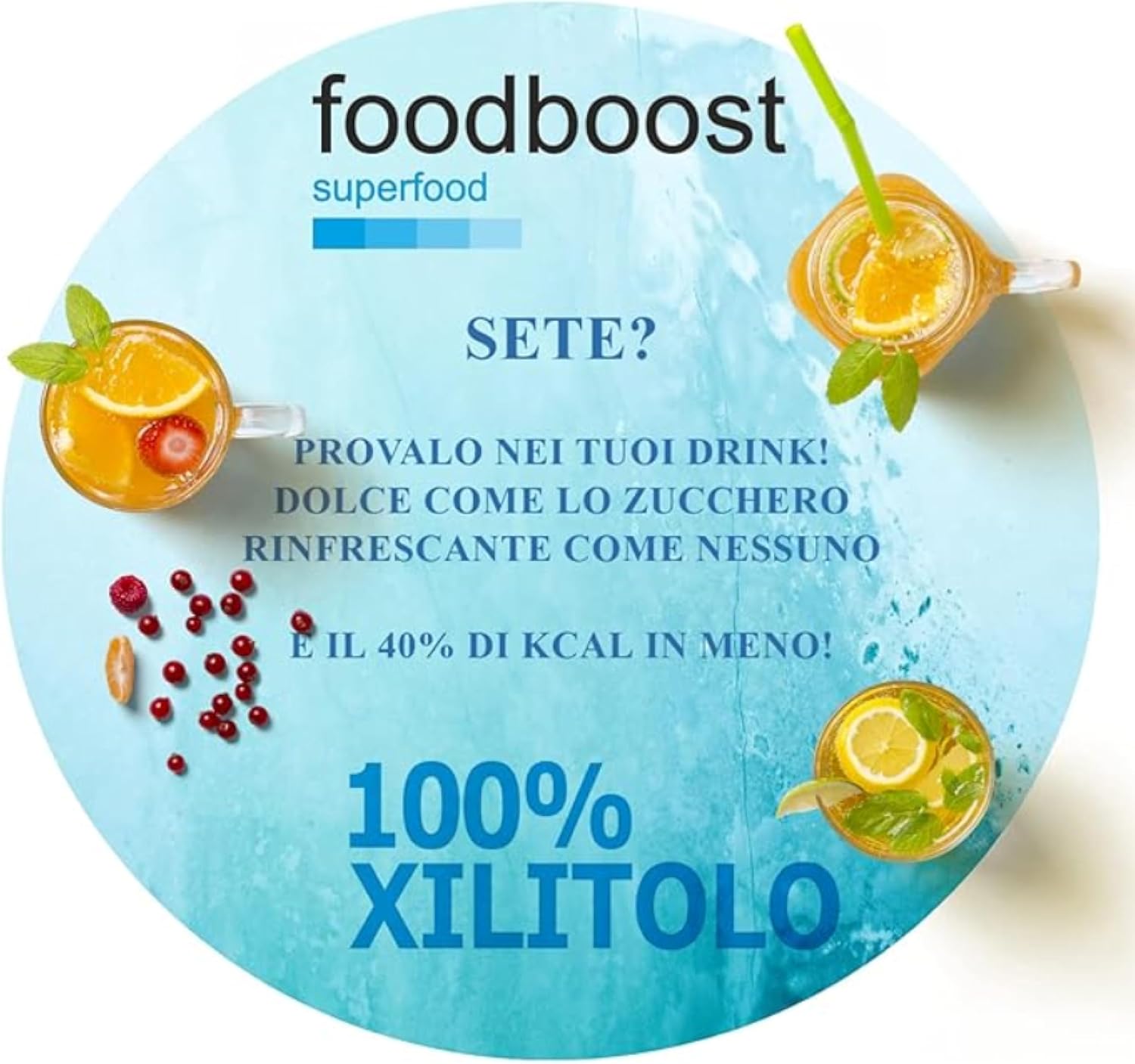 Detalle de Xilitolo Finlandese 1Kg Foodboost – dolcificante 100% naturale di betulla, ideale per diete ipocaloriche