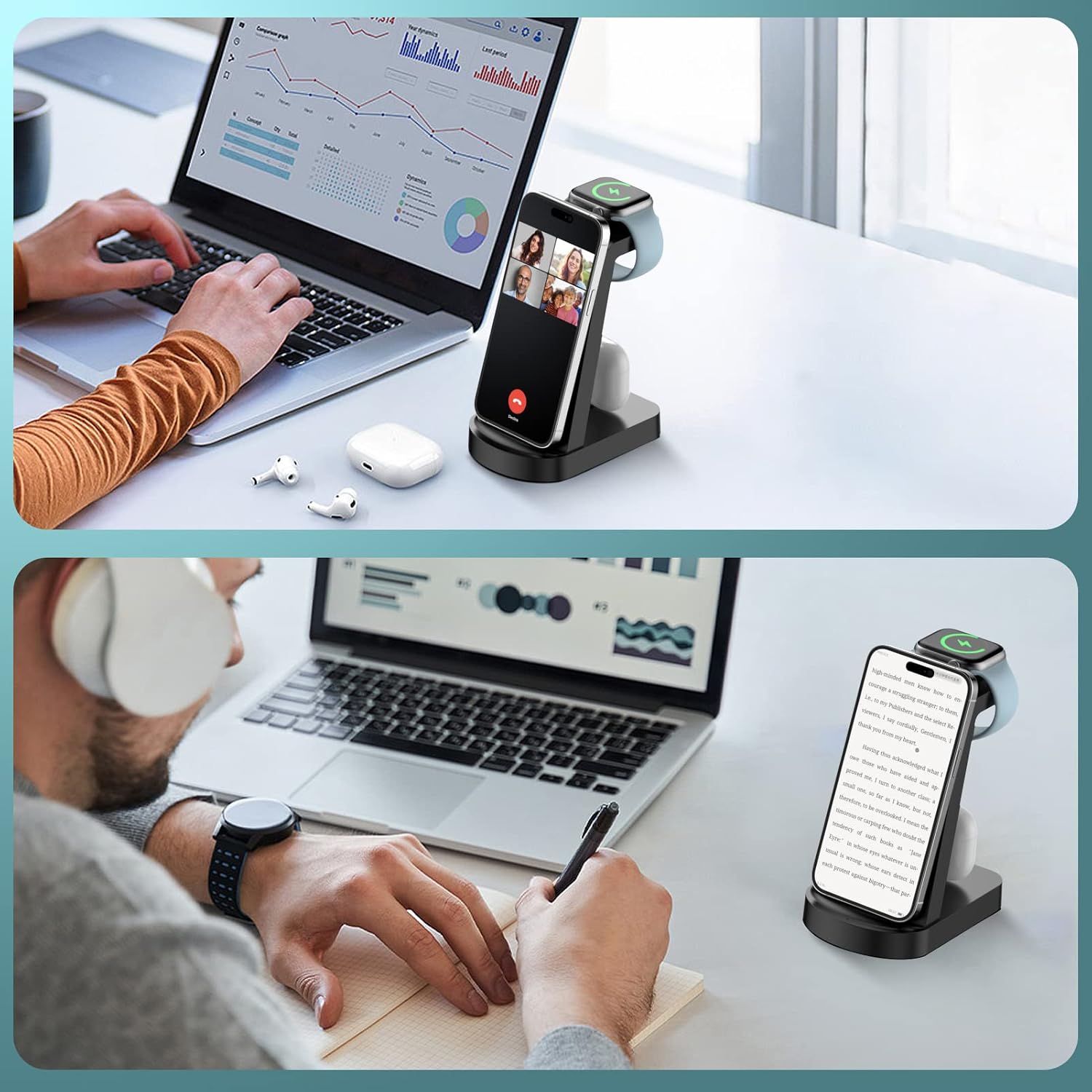 Thumbnail 6 de bakibo 3 in 1 Wireless Charging Station