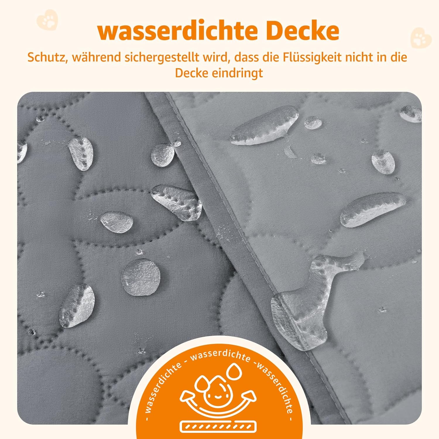 Thumbnail 1 de PICK FOR LIFE wasserdichte Hundedecke – beidseitig nutzbare Haustierdecke zum Schutz von Sofa, Bett & Auto