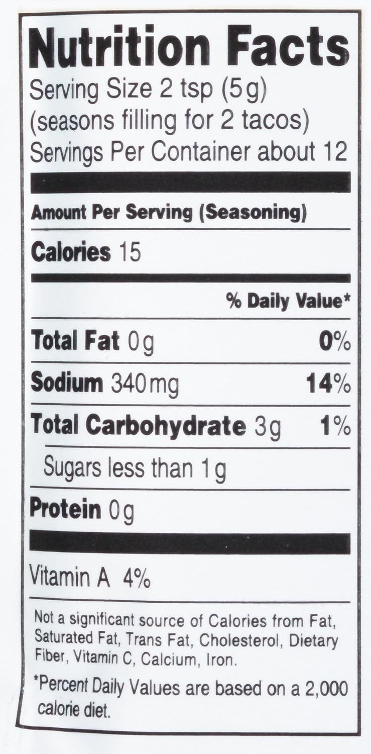 Thumbnail 1 de Lawry's 021500010092 Taco Seasoning Mix, 2 oz Pack of 10