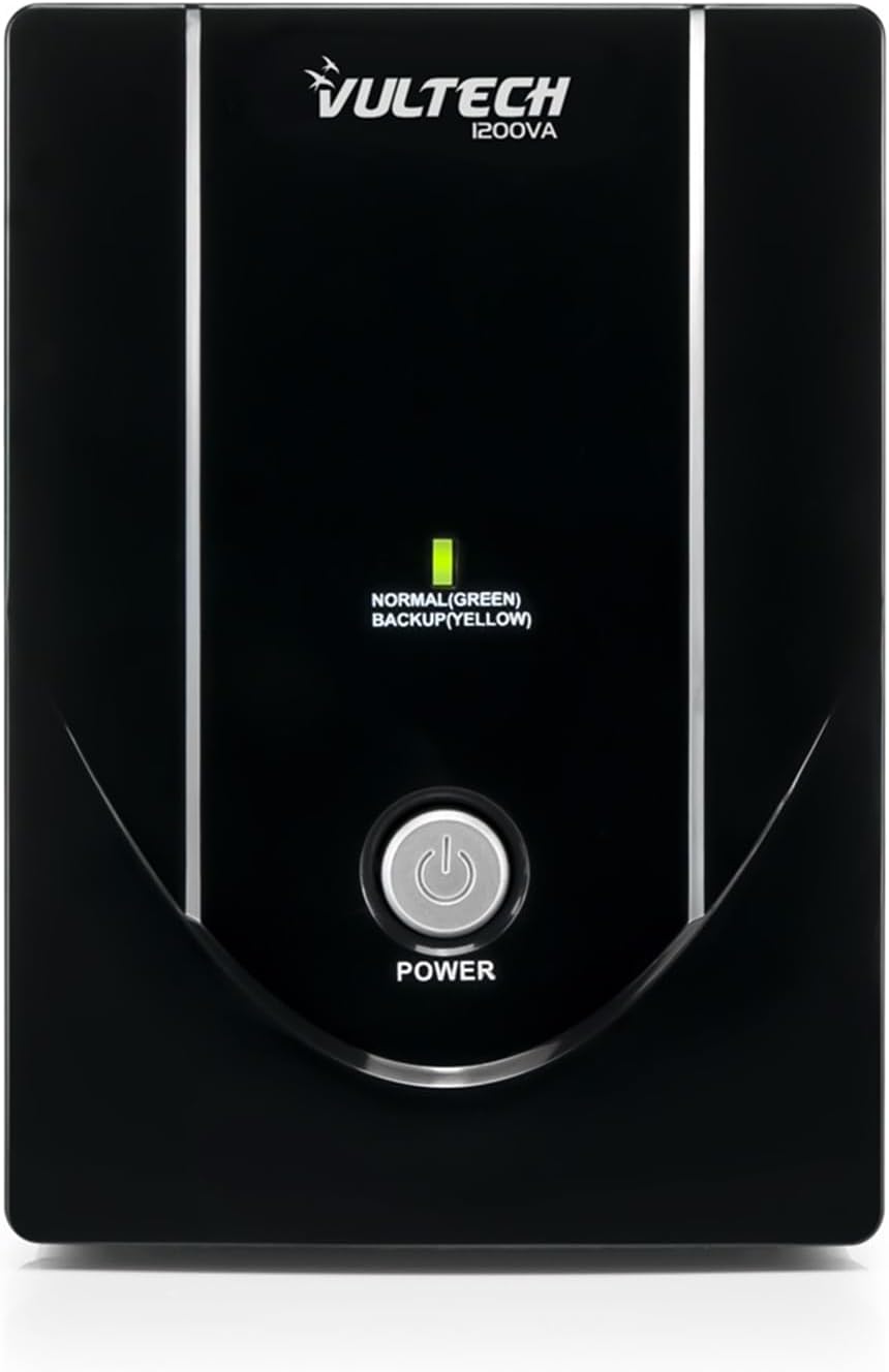 Detalle de VulTech UPS1200VA-LITE – zasilacz awaryjny 1200 VA, 600 W z AVR