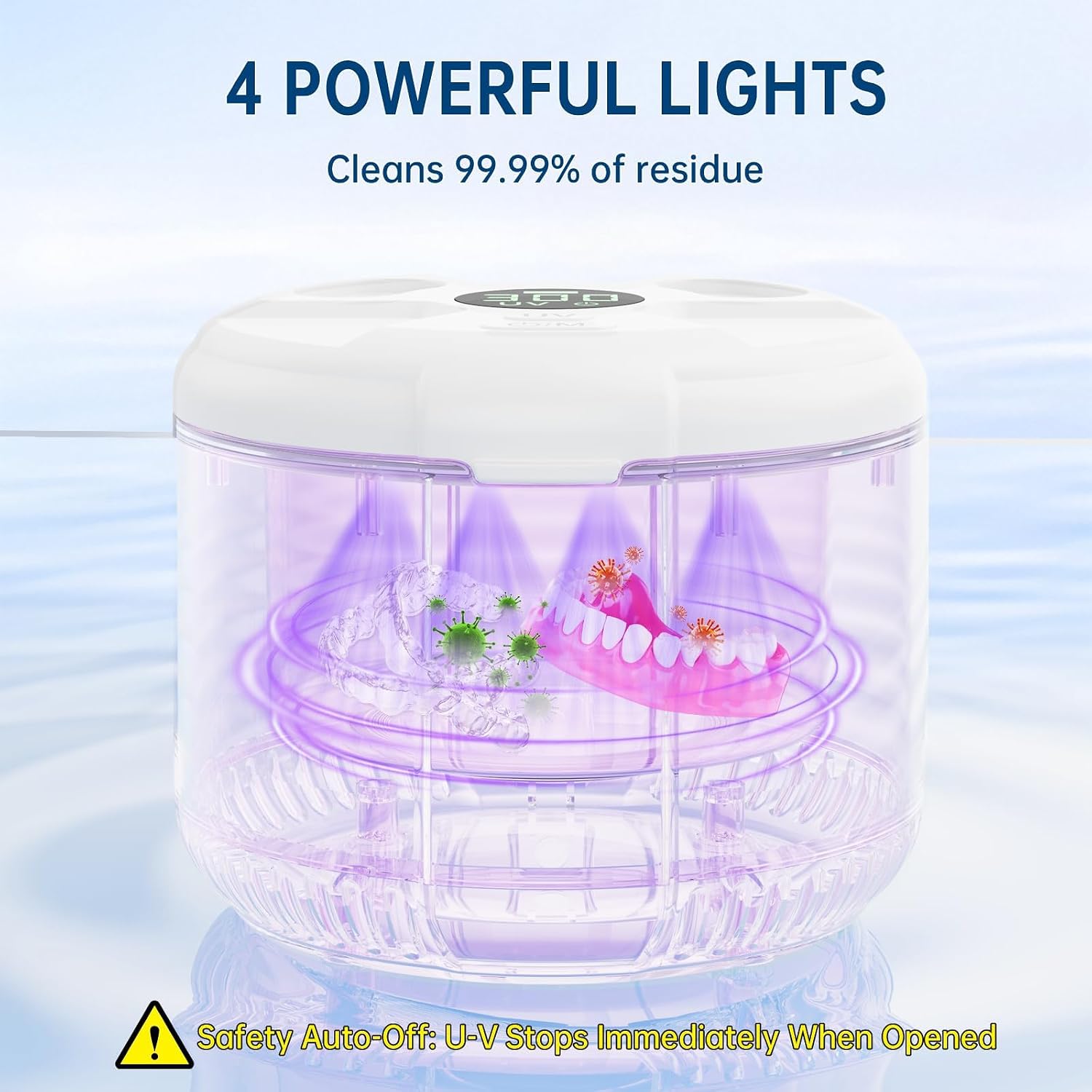 Detalle de Ultrasonic Retainer Cleaner Machine, 45kHz – 200ML Capacity
