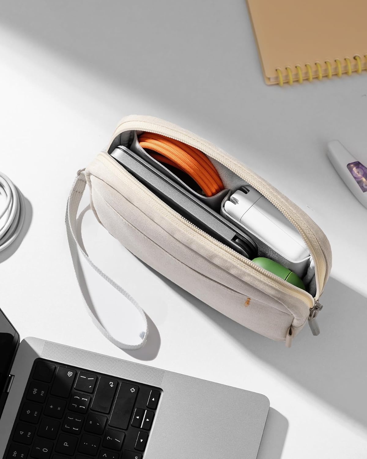 Thumbnail 5 de Inateck Kabeltasche Elektronik-Organizer (spritzwasserfest, 600D RPET) – Reise-Zubehör für Maus & USB-Stick