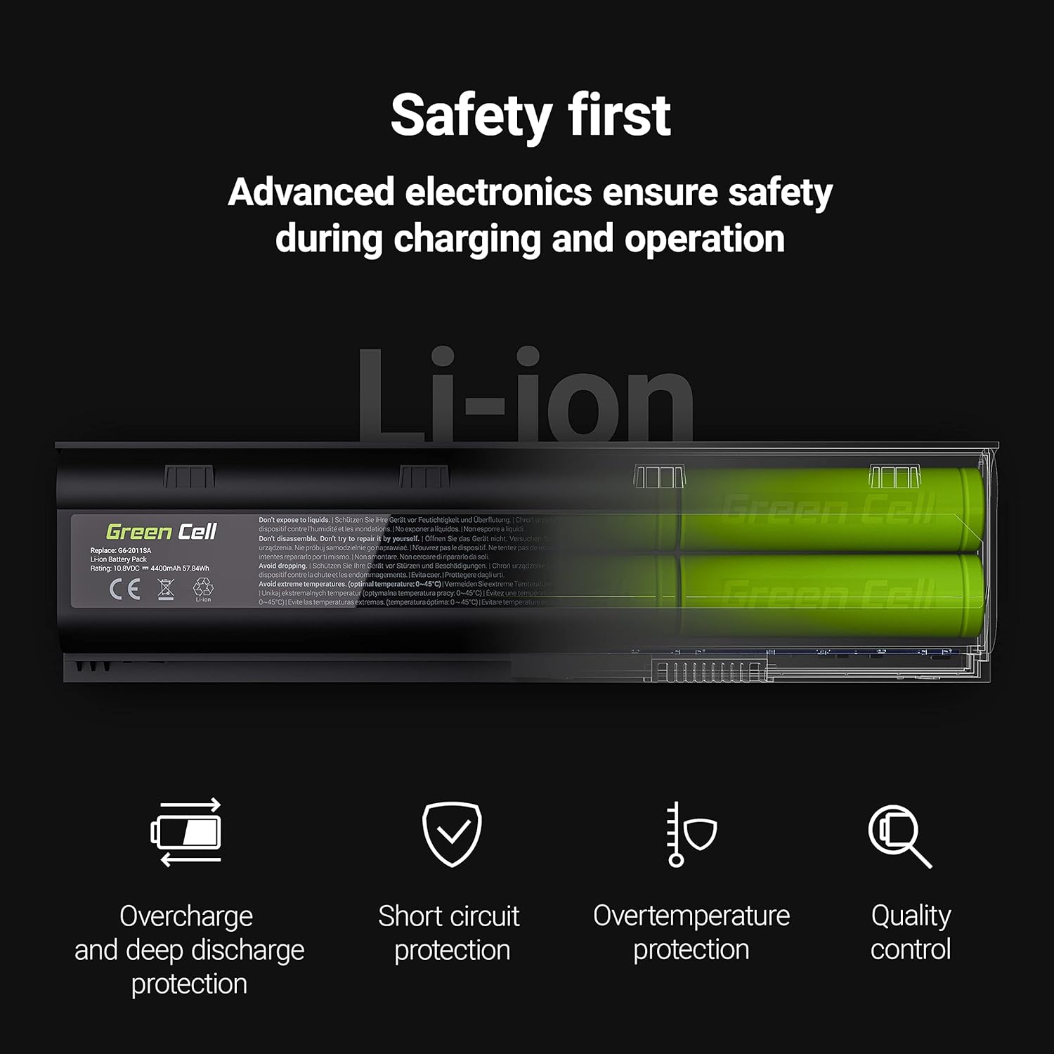 Thumbnail 2 de Green Cell batteria 70+ 55+ 57+ per Lenovo ThinkPad T430/T530/W530 (6600 mAh) compatibile con 0A36302, 0A36303 e 42T4757