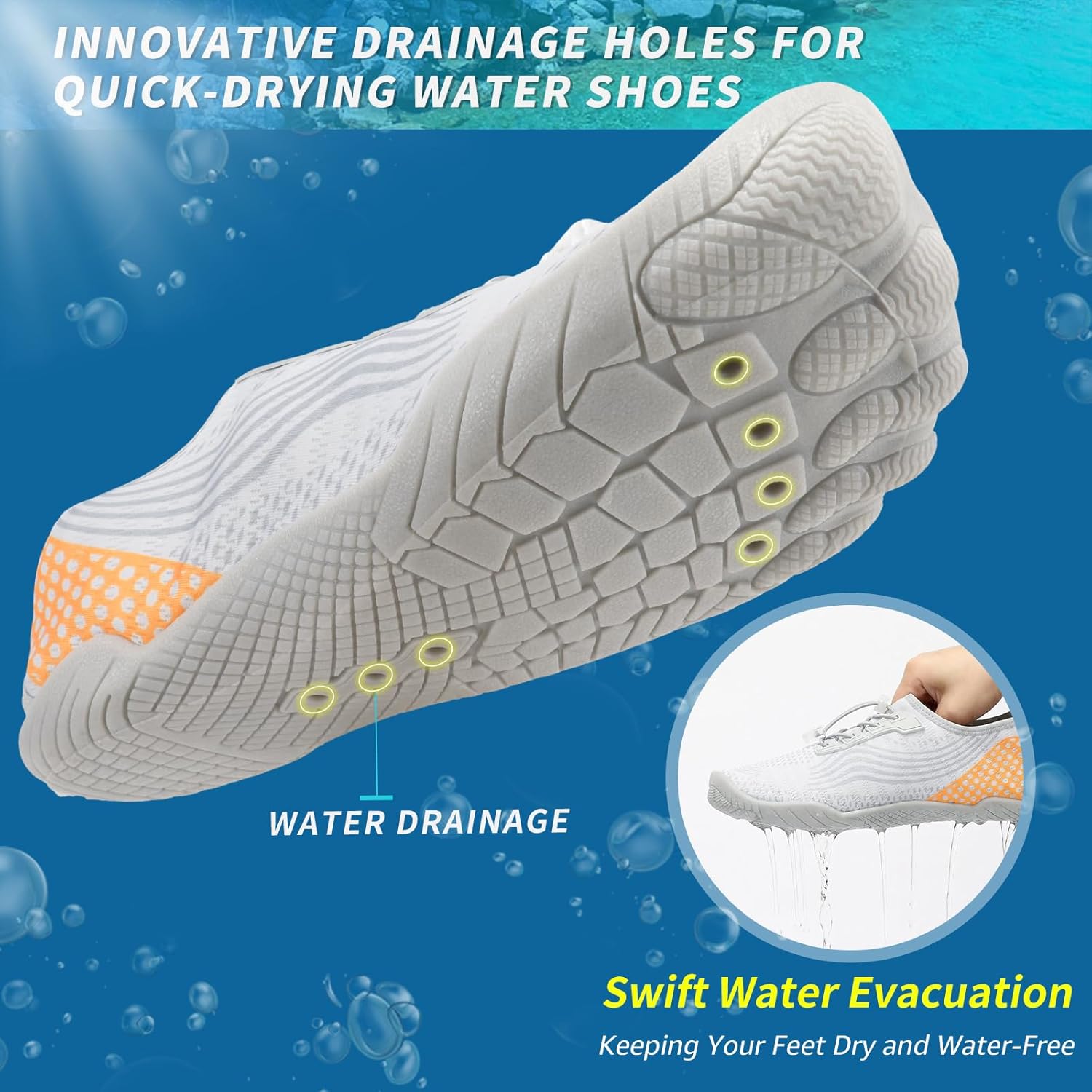 Thumbnail 4 de ZHR Water Shoes: Quick-Dry Aqua Socks for Swim, Beach and Outdoor Play