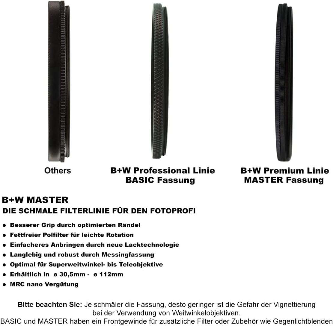 Thumbnail 6 de B+W Master UV-Filter MRC Nano 58mm – Replaces XS-Pro 66-1066120