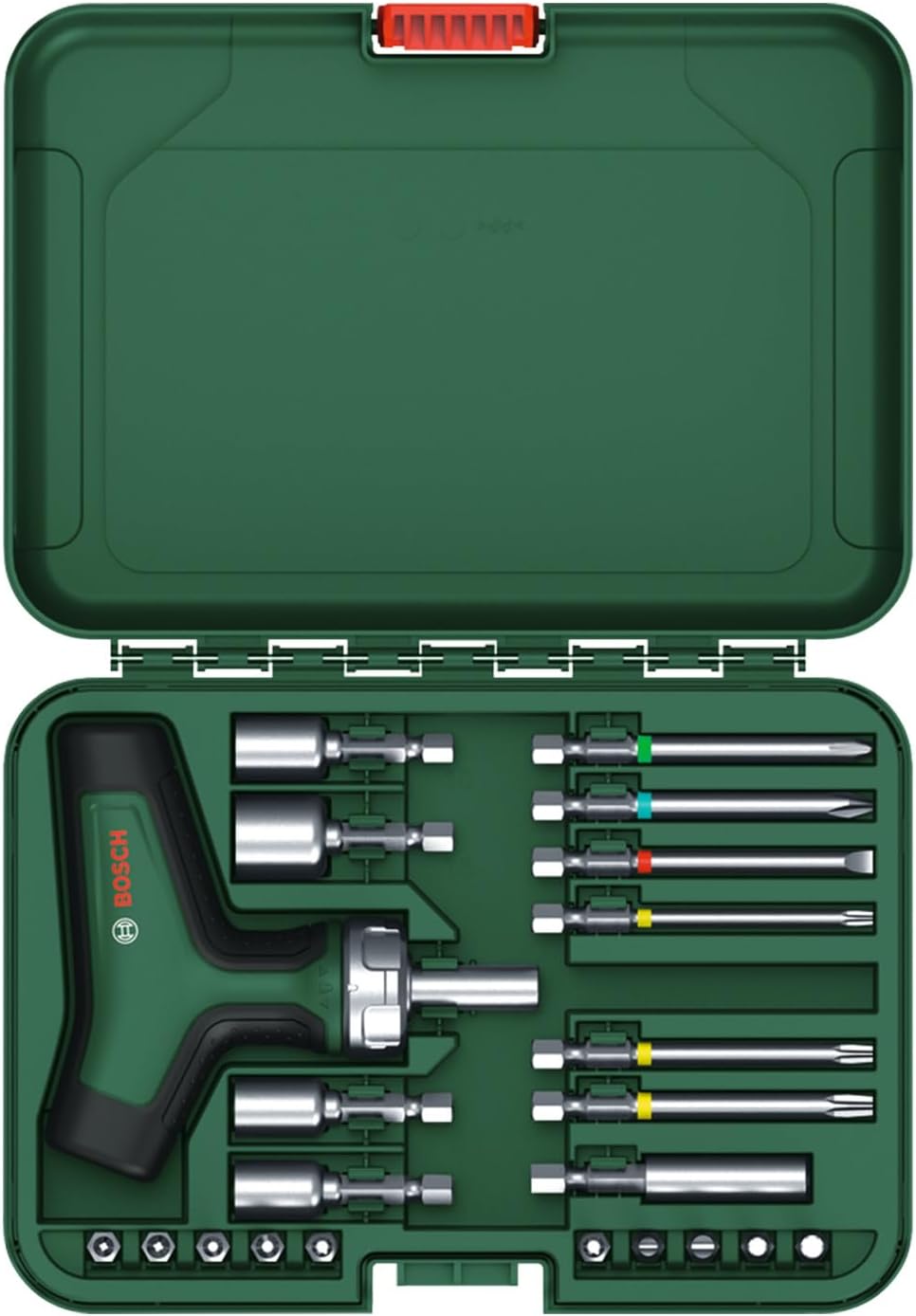 Thumbnail 5 de Bosch 1600A02Z9T T型ラチェットドライバーセット 22ピース・36歯・最大46N・m