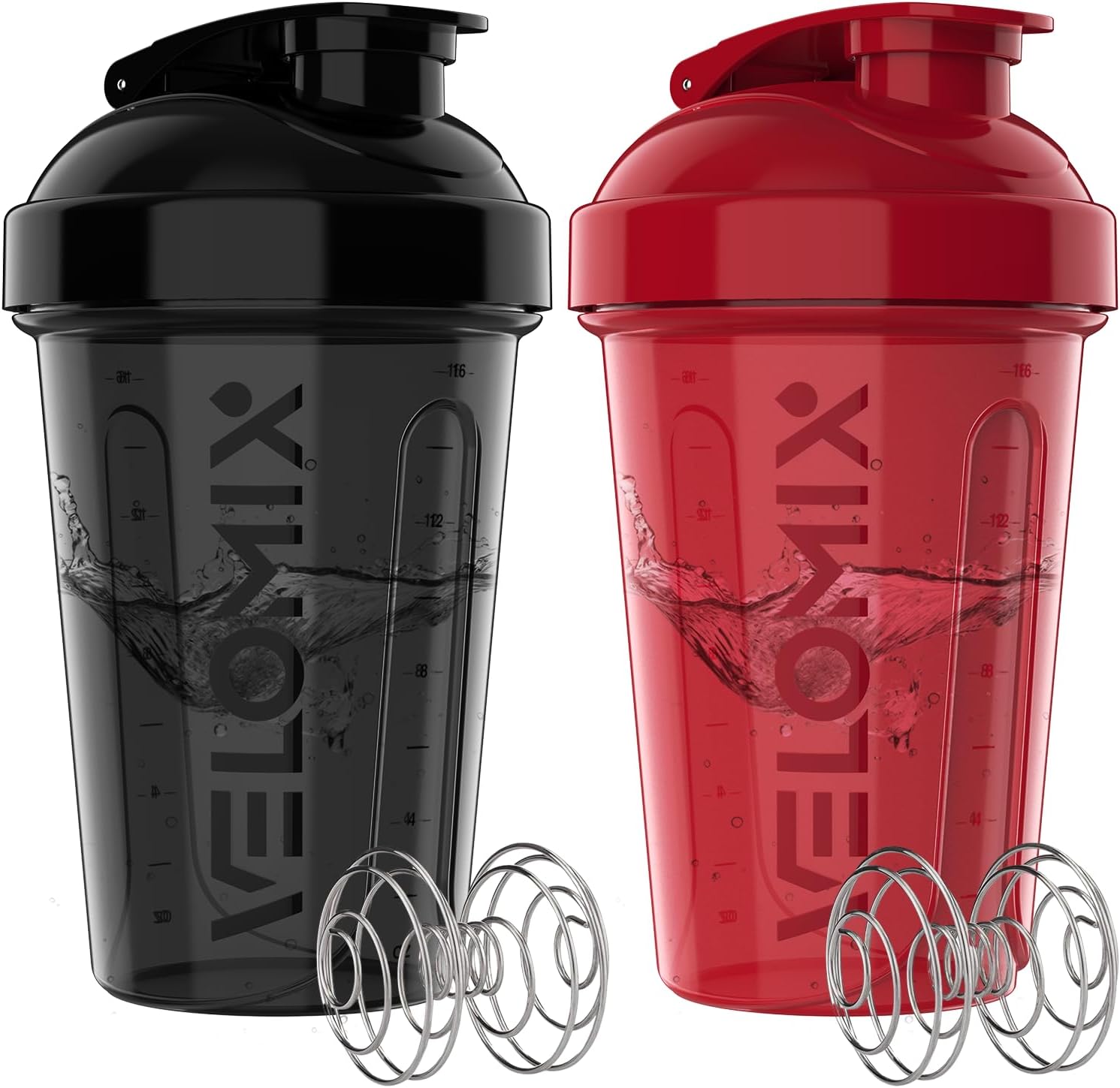 Thumbnail 6 de VELOMIX 2er-Set Eiweiß-Shaker (600 ml) – auslaufsicher, BPA-frei, spülmaschinengeeignet