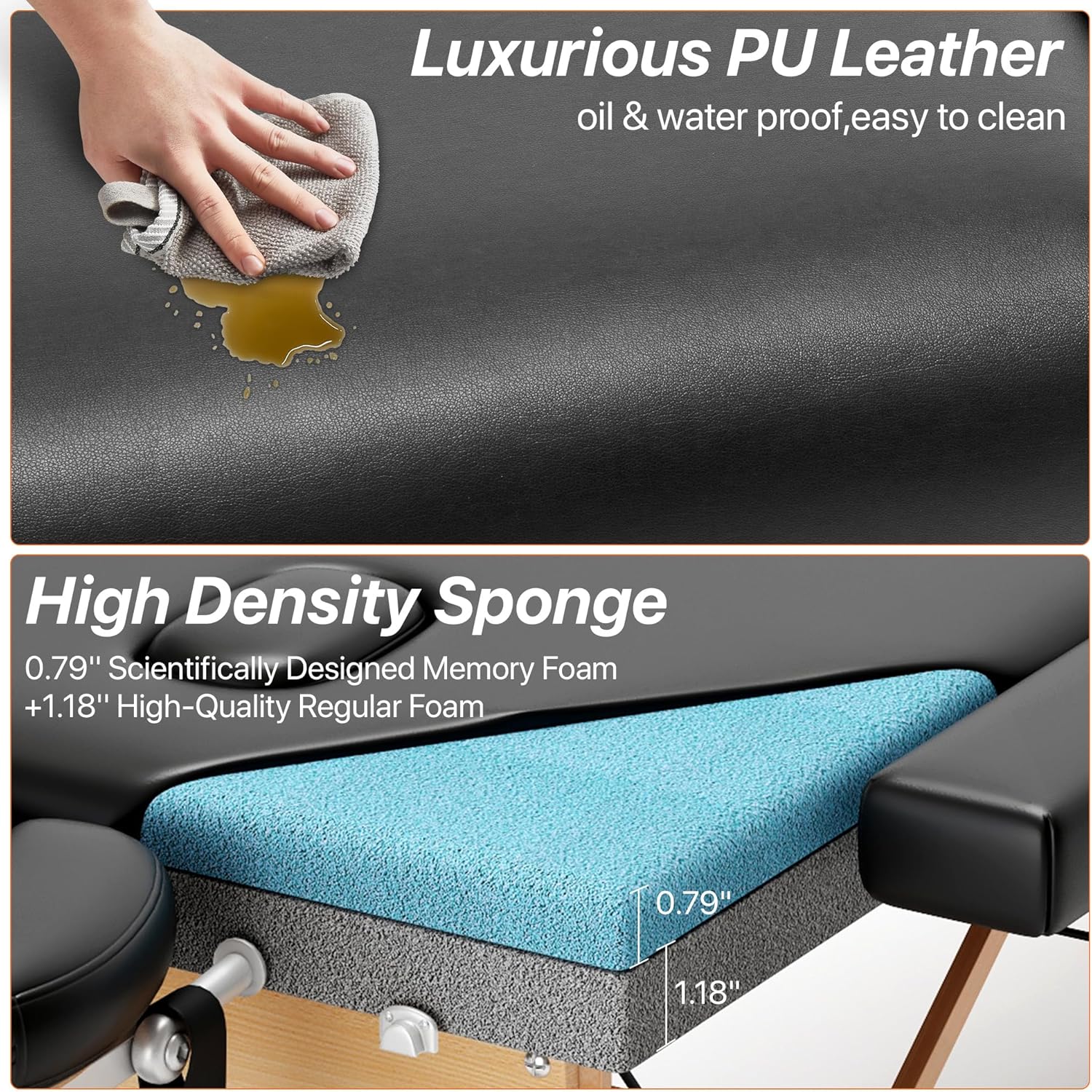 Thumbnail 4 de KCC Memory Foam Massage Table 84 in