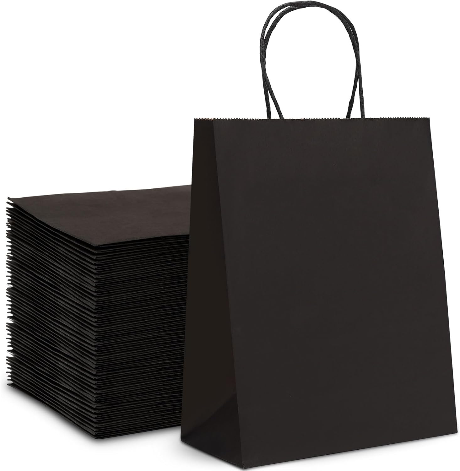 Detalle de HAUSPROFI 25-pack 130gsm Kraft Paper Gift Bags (27 x 21 x 11cm) with Twisted Handles
