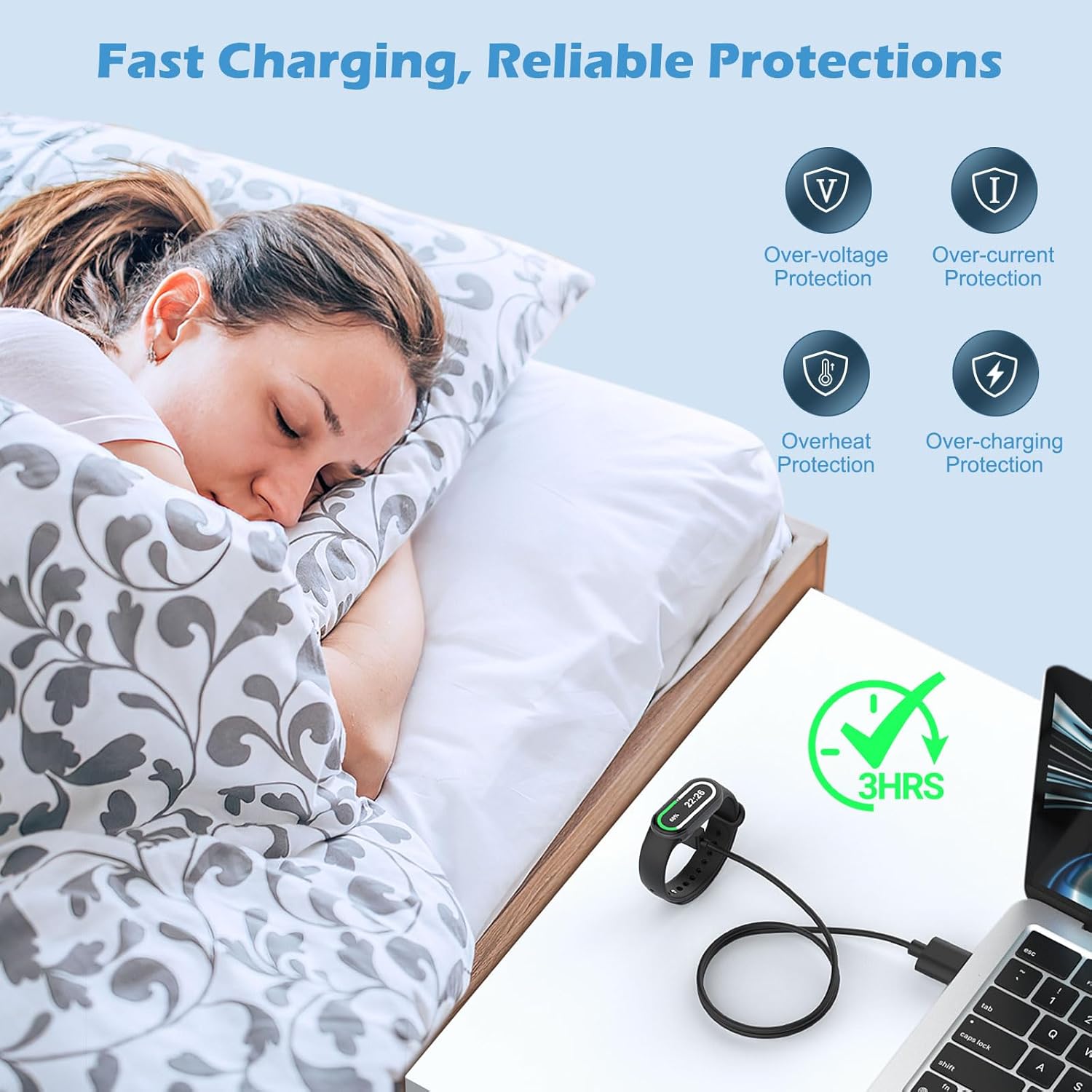 Thumbnail 3 de MoKo Ladegerät 1 m für Xiaomi Band ⌚