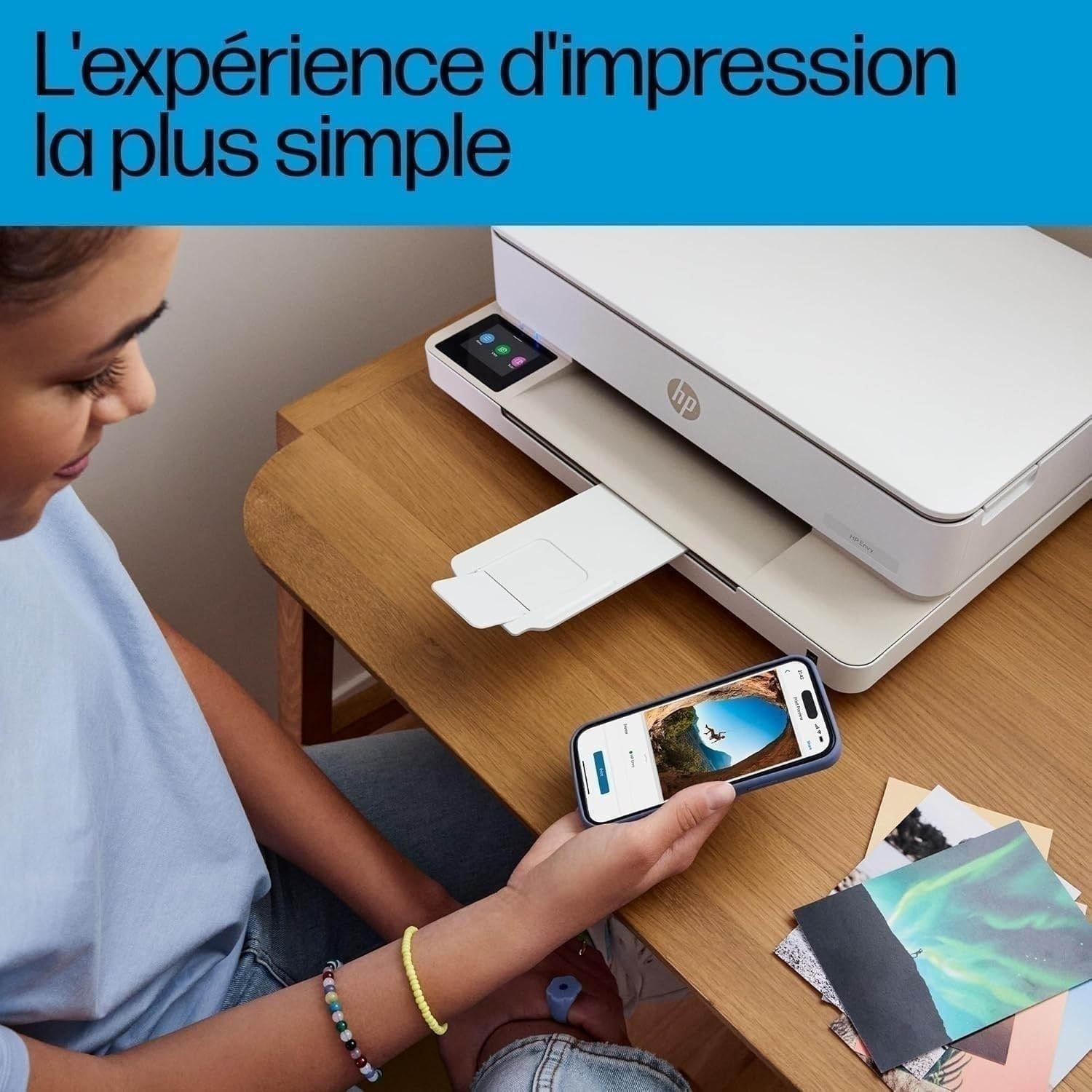 Thumbnail 6 de HP Envy 6120e — Imprimante Multifonction à jet d'encre, Wi‑Fi et Impression Recto Verso Automatique