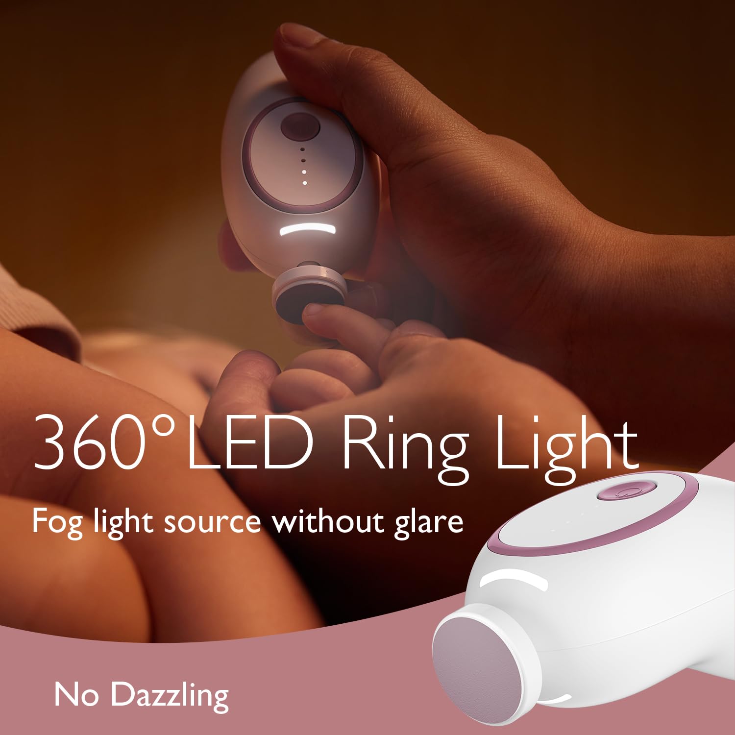 Detalle 2 de Momcozy Baby-Nagelfeile elektrisch wiederaufladbar
