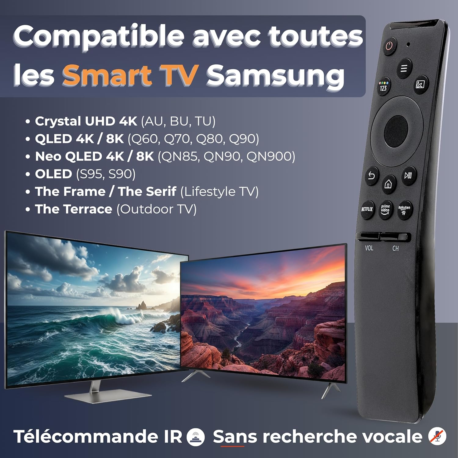 Thumbnail 2 de Koomando Télécommande Universelle BN59 TM pour Samsung 2015-2025 – prêt à l’emploi et sans programmation