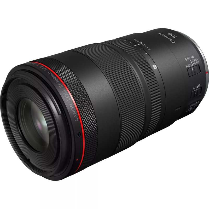 Detalle de Canon RF 100mm F2.8 L Macro IS USM objetivo 1:4 😎