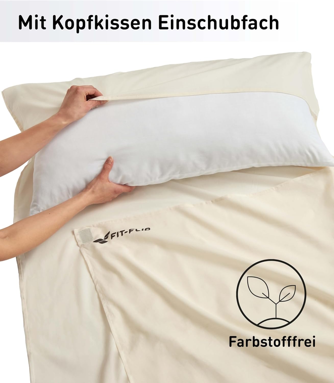 Detalle 2 de Schlafsack-Inlett 220 x 90 cm Fit-Flip