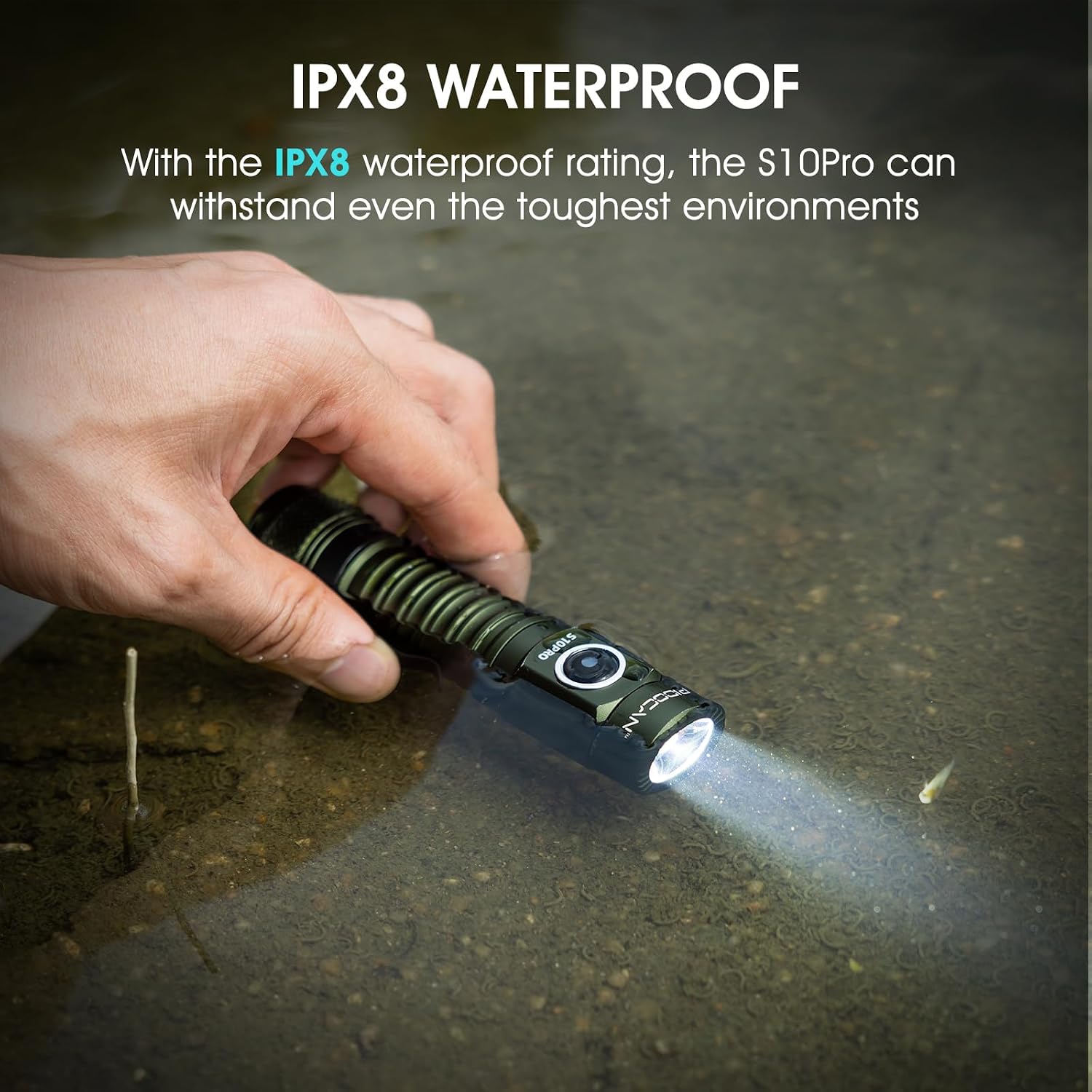 Thumbnail 6 de Rechargeable LED Torch 2500 Lumens — Small Tactical Magnetic IPX8 Waterproof