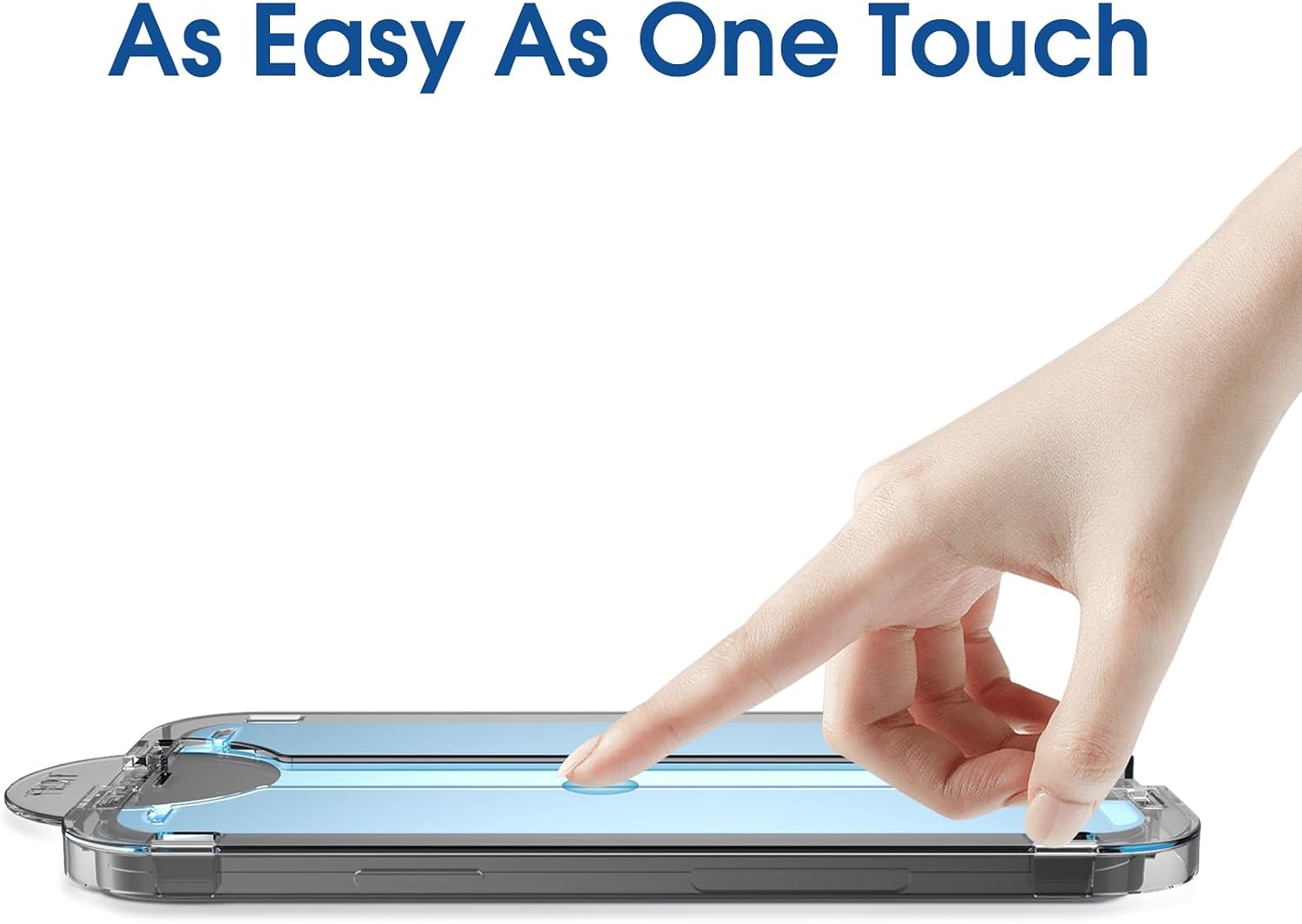 Detalle 2 de amFilm OneTouch OT-IPH15P-6.1 iPhone 15 Pro Screen Protector, 9H Glass, 2+2 Pack