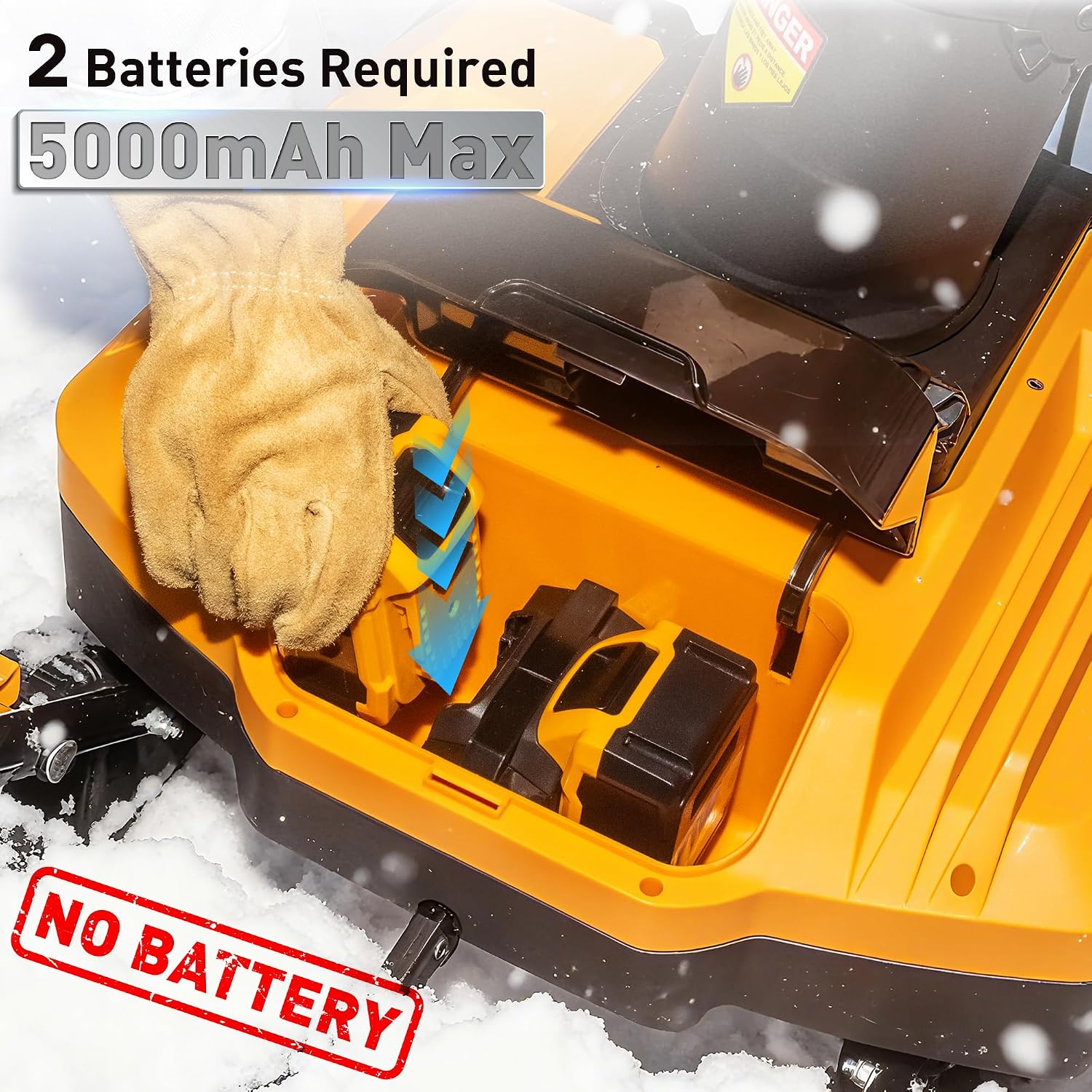 Detalle 2 de 20" Cordless Snow Blower with LED Lights ⚙