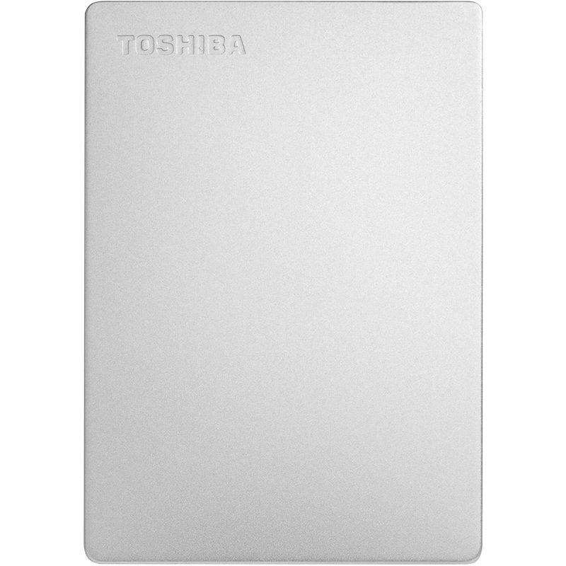 Detalle 2 de Toshiba Canvio Slim 2TB USB 3.2 Gen 1, plata: disco duro externo compacto para tu movilidad
