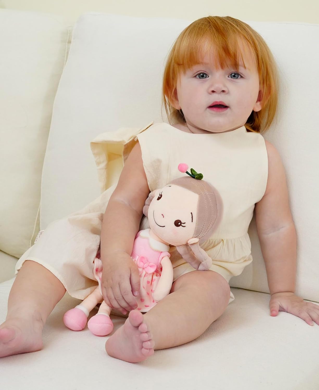 Thumbnail 6 de GAGAKU 12-inch Soft Cuddly Baby Doll: My First Rag Doll for Toddlers (Cherry Girl)