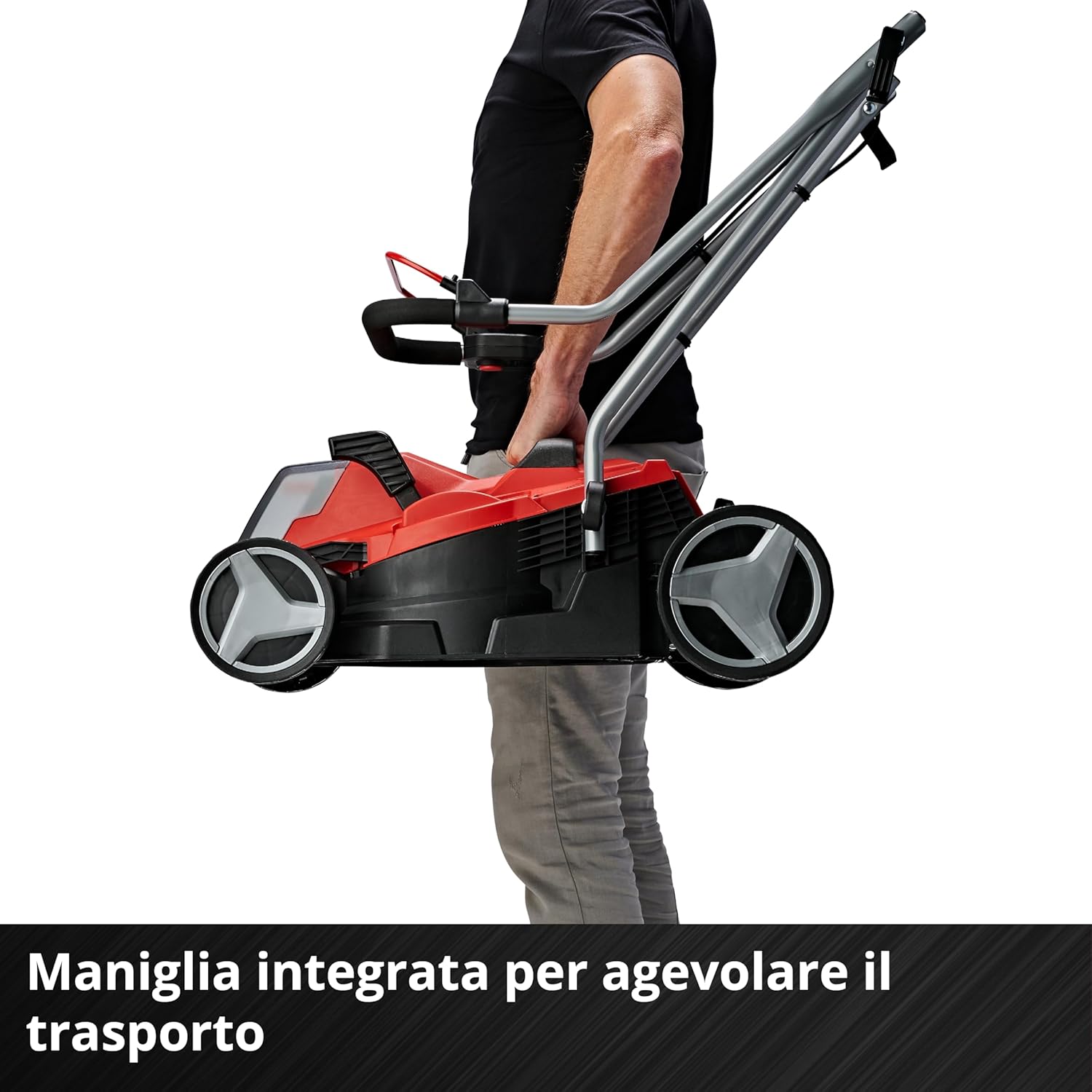 Thumbnail 5 de Einhell 3413266 Tosaerba A Batteria 18V, Nero/Rosso – compatto e robusto per il giardino