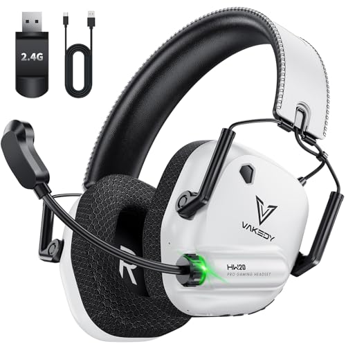 Vakedy Cascos Gaming Inalámbricos 2,4 GHz 🎧