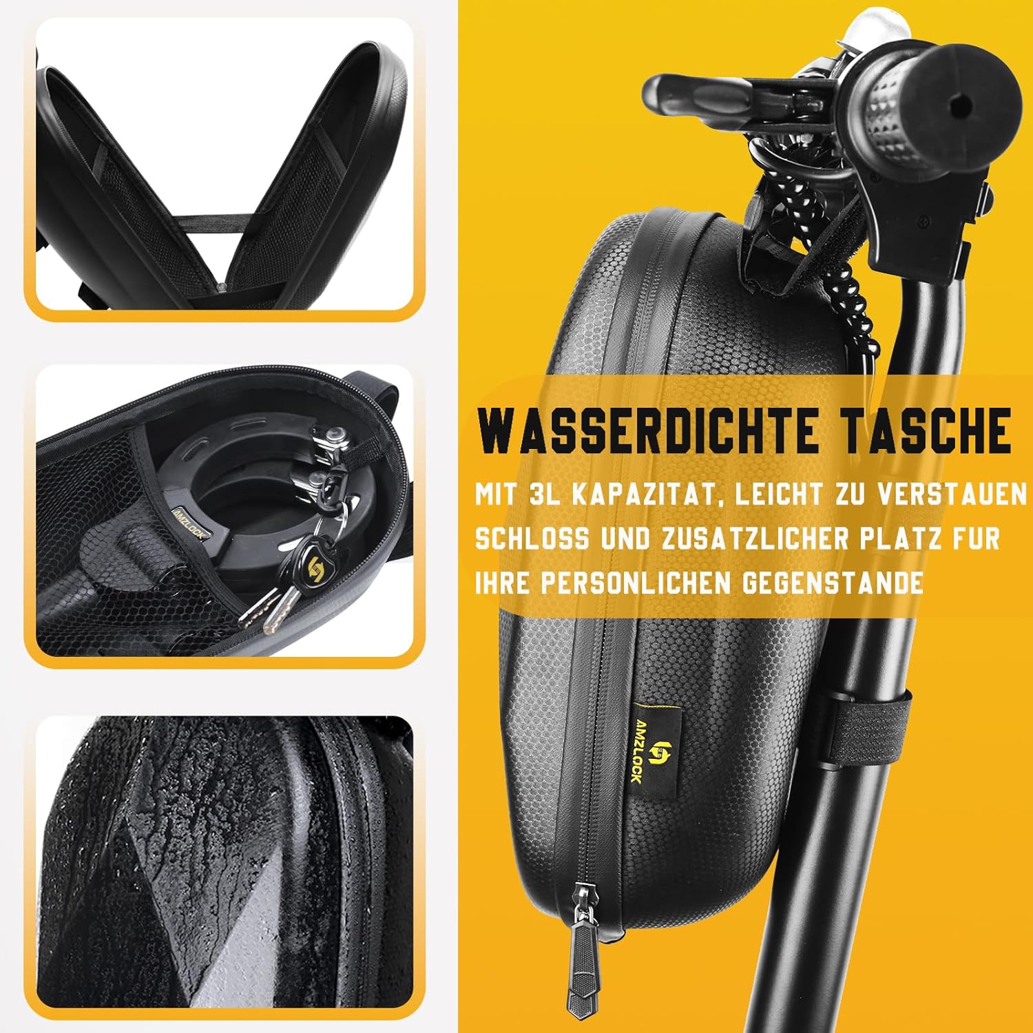 Detalle 2 de AMZLOCK E Scooter Schloss 8 mm Kette