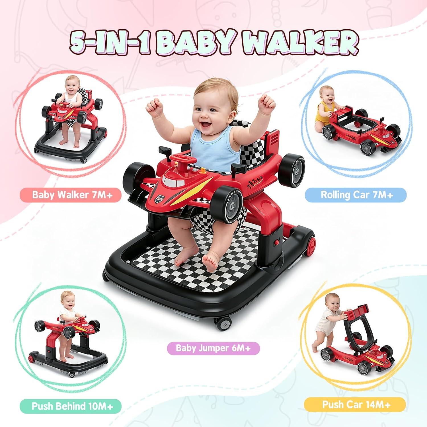 Detalle 2 de Baby Walker with Adjustable Height