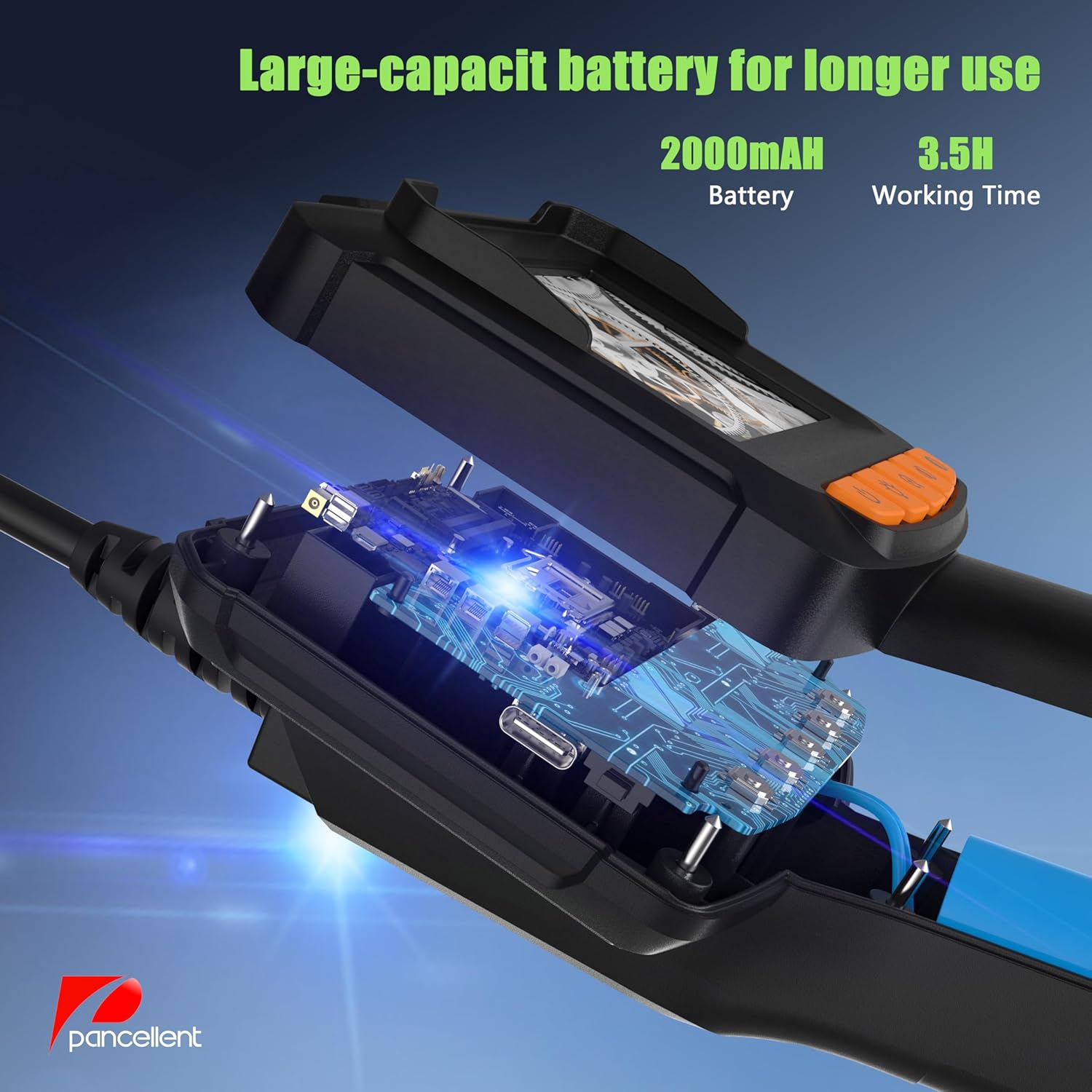 Thumbnail 5 de Pancellent 1920P Endoscope Camera with Light – 5m Semi-Rigid Sewer Borescope with 2.4" IPS Display