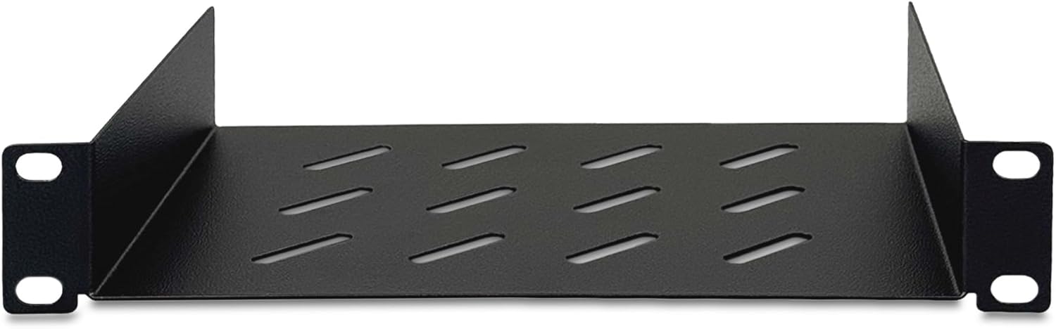 Thumbnail 1 de DIGITUS 1HE 10-Zoll Fachboden (254 mm) für Netzwerk-Schrank, perforiertes Stahlblech in Schwarz