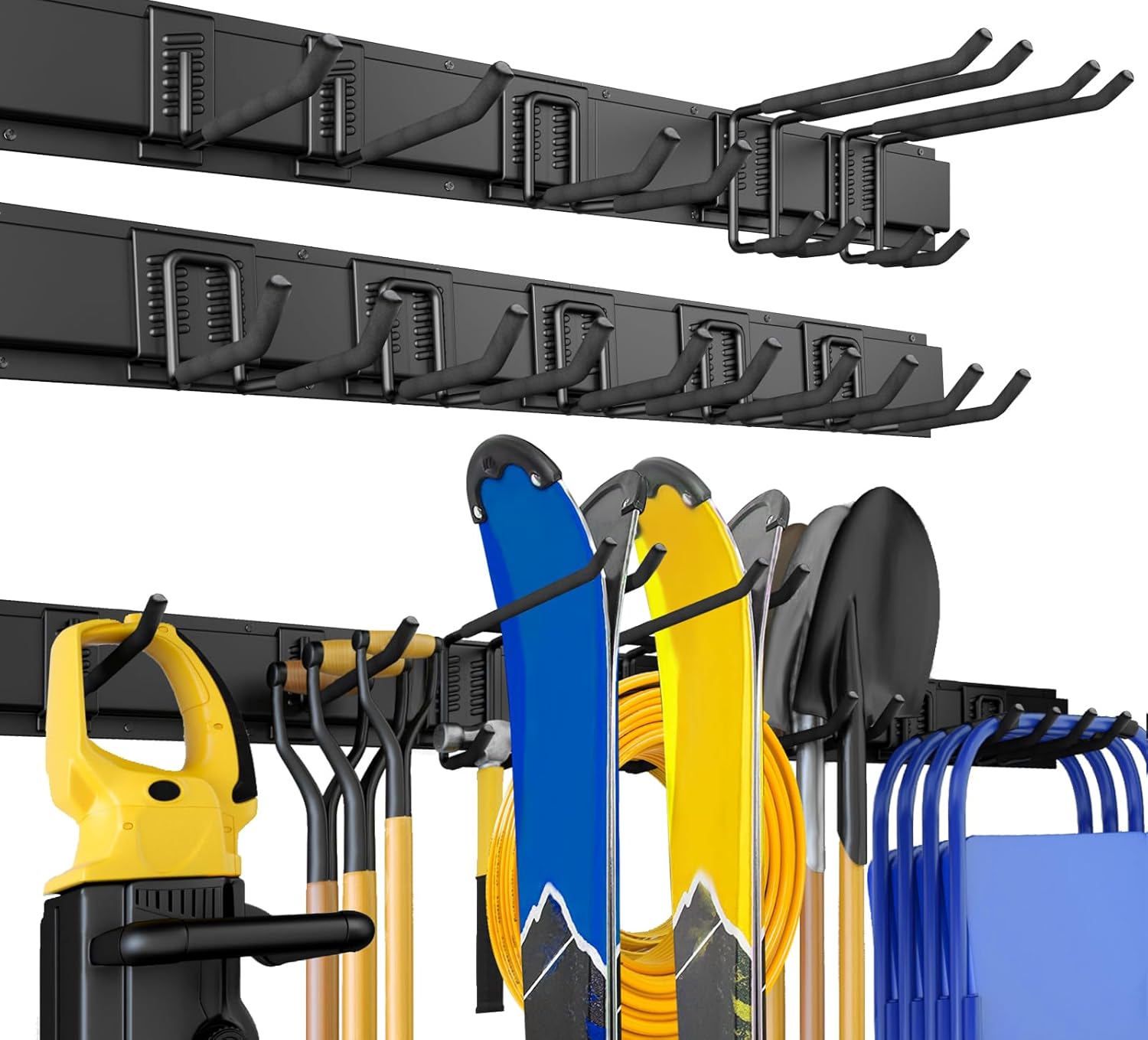 Thumbnail 6 de UUP 48" Garage Tool Organizer Wall Mount with Adjustable Heavy-Duty Hanging Hooks